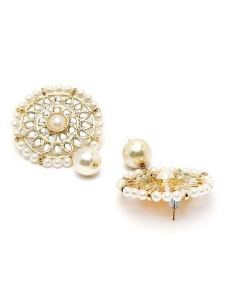 Pearl Multi-layer Beaded Kundan Choker Necklace Set for Women