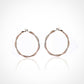 Gold Plated Criss-Cross Circular Hoop Earrings.💫