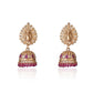 Gold Plated Peacock Polki Jhumka Earrings.💫 Premium Quality Products.
