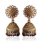 Gold Plated Polki Jhumka Earrings.💫 Premium Quality Products.