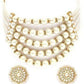 Pearl Multi-layer Beaded Kundan Choker Necklace Set for Women