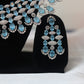 CZ & American Diamond Studded Necklace Set.