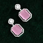 Hydrostone, CZ & American Diamond Studded Necklace set with Earrings.