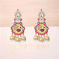 Multicolor Meenakari Peacock Design Augadh Jhumkis Drop and Dangler Earrings.💫